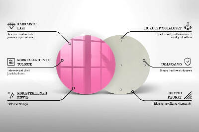 Unterlage für Kerzen Farbe rosa