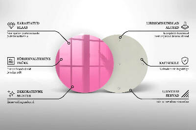 Unterlage für Kerzen Farbe rosa
