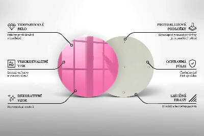 Unterlage für Kerzen Farbe rosa