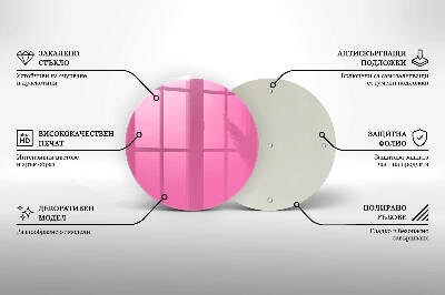 Unterlage für Kerzen Farbe rosa