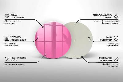 Unterlage für Kerzen Farbe rosa