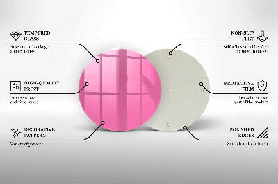 Unterlage für Kerzen Farbe rosa