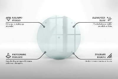 Glasplatte für Grabkerzen rund transparent