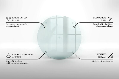 Glasplatte für Grabkerzen rund transparent