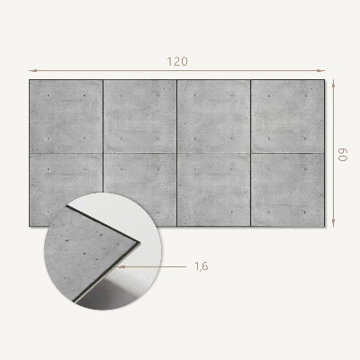 Rechteckige wandverkleidung innen Rohbeton im minimalistischen Stil