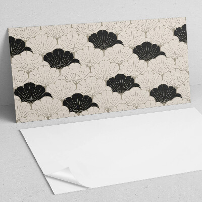Rechteckige wandverkleidung innen Elegantes Blättermotiv