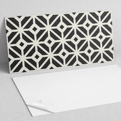 Rechteckige wandpaneel selbstklebend Rautenmuster im geometrischen Stil