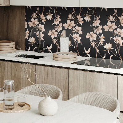 Rechteckige wandpaneel selbstklebend Blumenmotiv