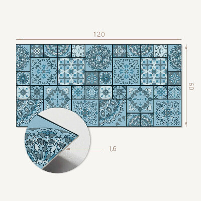 Rechteckige wandpaneel Mosaik aus geometrischen Formen