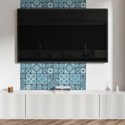 Rechteckige wandpaneel Mosaik aus geometrischen Formen