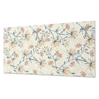 Rechteckige wandverkleidung innen Blumenmotiv