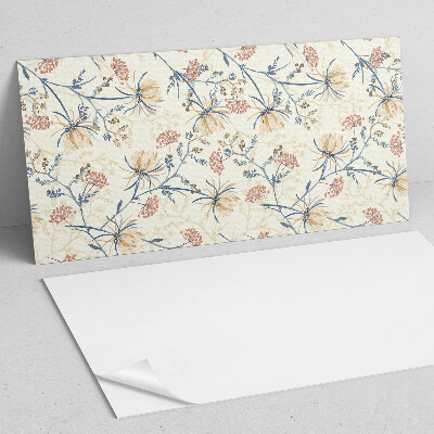 Rechteckige wandverkleidung innen Blumenmotiv