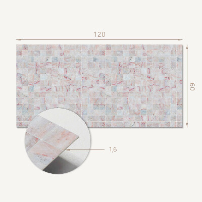 Rechteckige wandpaneel Mosaikmuster aus quadratischen Formen