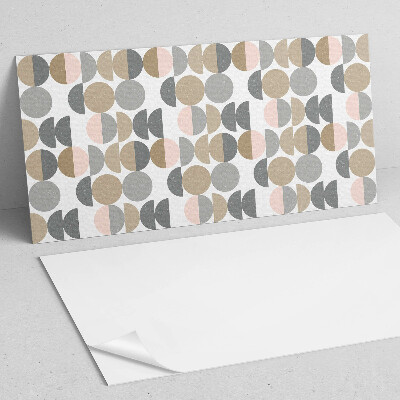 Rechteckige wandpaneel Kreise und Halbkreise im geometrischen Stil