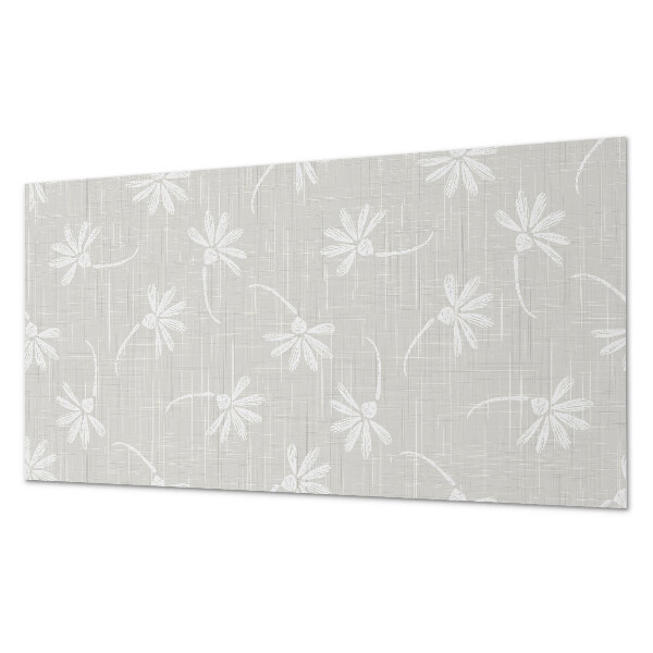 Rechteckige wandpaneel Blumenmotiv