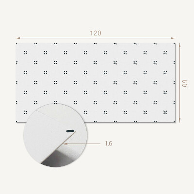 Rechteckige wandpaneel Minimalistisches Kreuzmotiv