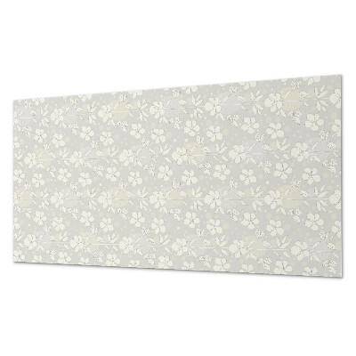 Rechteckige wandpaneel selbstklebend Blumenmotiv