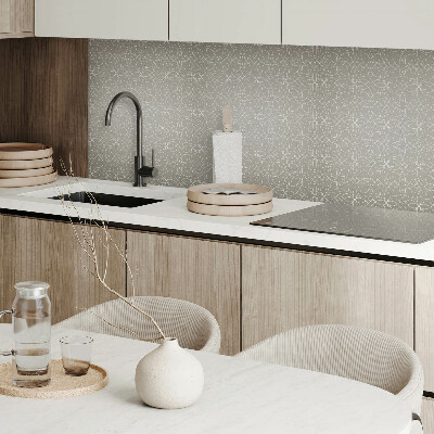 Rechteckige wandpaneel selbstklebend Blumenmuster im geometrischen Stil