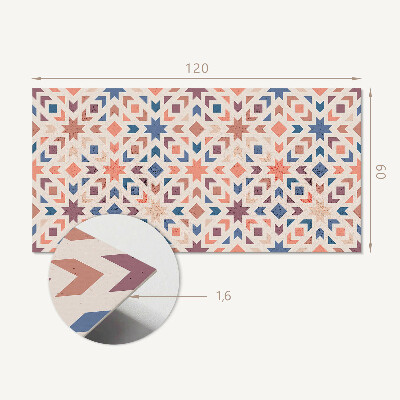 Rechteckige wandpaneel selbstklebend Harmonie geometrischer Formen