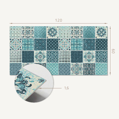 Rechteckige wandverkleidung innen Mosaikformen in der Geometrie