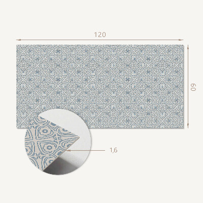 Rechteckige wandverkleidung innen Rautenmuster im geometrischen Stil