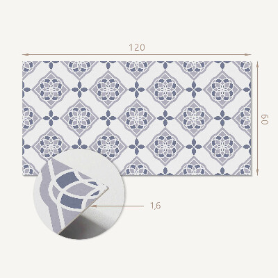 Rechteckige wandverkleidung innen Rautenmuster im geometrischen Stil