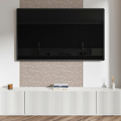 Rechteckige wandpaneel Blumenmotiv aus zarten Blättern