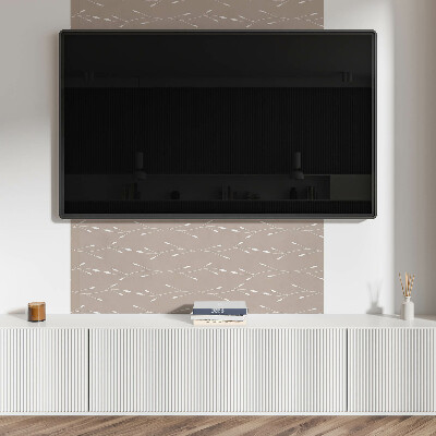 Rechteckige wandpaneel Blumenmotiv aus zarten Blättern