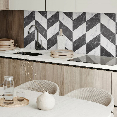 Rechteckige wandpaneel Marmor-Fischgrätmuster im eleganten Stil