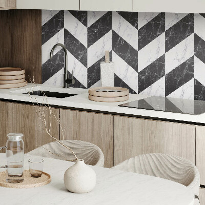 Rechteckige wandpaneel Marmor-Fischgrätmuster im eleganten Stil