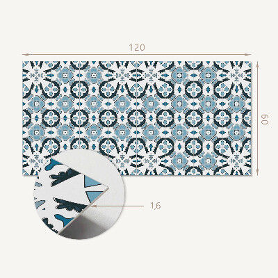 Rechteckige wandpaneel Fliesenmuster im geometrischen Stil