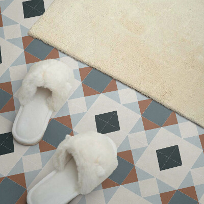 Rechteckige wandverkleidung innen Gekacheltes geometrisches Motiv