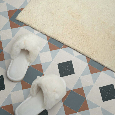 Rechteckige wandverkleidung innen Gekacheltes geometrisches Motiv