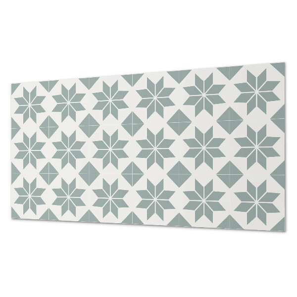 Rechteckige wandpaneel Florale Motive im geometrischen Stil
