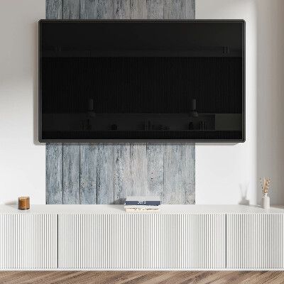 Rechteckige wandpaneel selbstklebend Holzmuster in geometrischer Anordnung