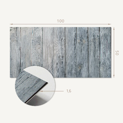 Rechteckige wandpaneel selbstklebend Holzmuster in geometrischer Anordnung