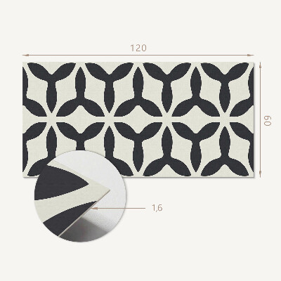 Rechteckige wandpaneel Elegantes Flossenmotiv