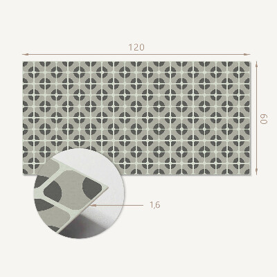 Rechteckige wandpaneel selbstklebend Gekacheltes geometrisches Motiv