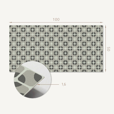 Rechteckige wandpaneel selbstklebend Gekacheltes geometrisches Motiv