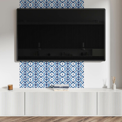 Rechteckige wandverkleidung innen Blumenmotiv in Geometrie