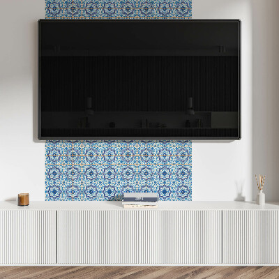 Rechteckige wandpaneel selbstklebend Fliesenornamente im eleganten Stil