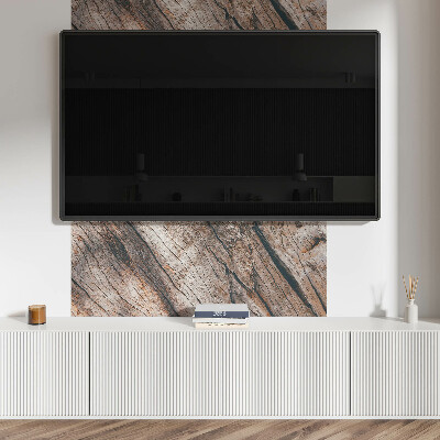 Rechteckige wandpaneel Holzmuster mit Zeichnungen