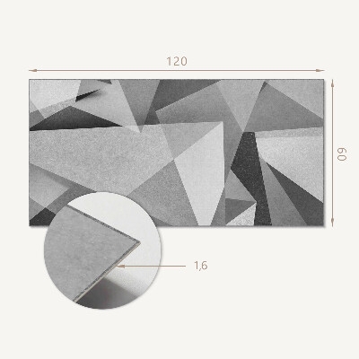Rechteckige wandpaneel selbstklebend Abstraktes geometrisches Polygonmotiv