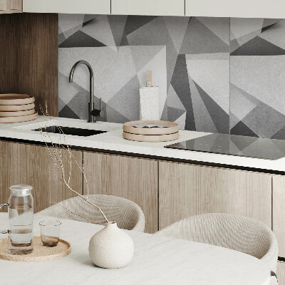 Rechteckige wandpaneel selbstklebend Abstraktes geometrisches Polygonmotiv