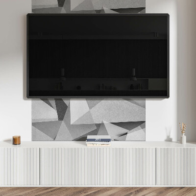 Rechteckige wandpaneel selbstklebend Abstraktes geometrisches Polygonmotiv