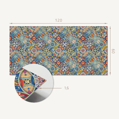 Rechteckige wandpaneel selbstklebend Mehrfarbiges Mandala-Motiv