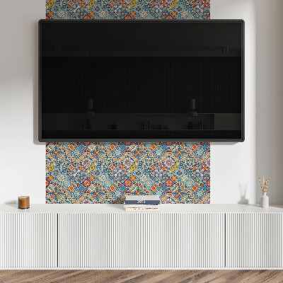Rechteckige wandpaneel selbstklebend Mehrfarbiges Mandala-Motiv