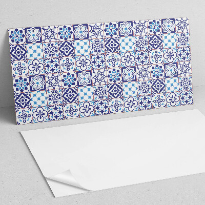 Rechteckige wandpaneel Mosaik mit floralen Details