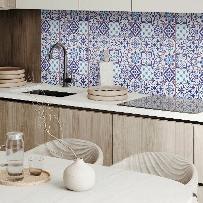 Rechteckige wandpaneel Mosaik mit floralen Details