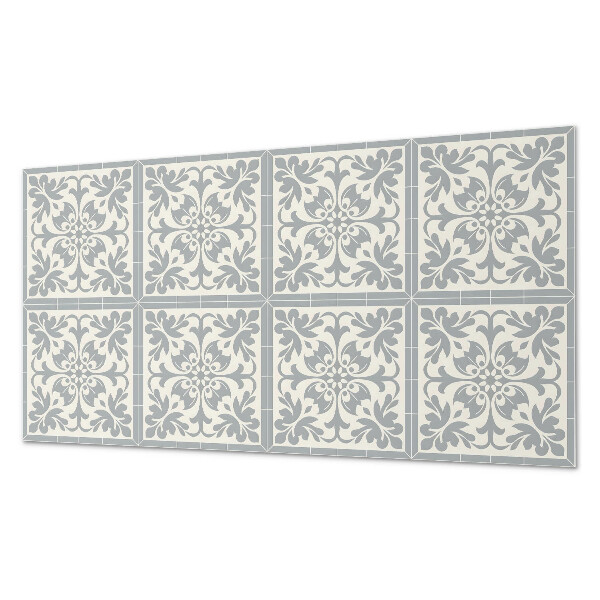 Rechteckige wandpaneel selbstklebend Blumenmotiv auf Fliesen